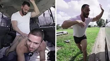 Play Bait bus - buff straight guy tricked into having gay sex with joey doves