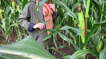 play Public risky raincoat sex in a cornfield - projectfundiary