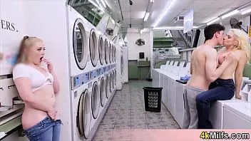 Play Christie and eva fucks a lucky guy in the middle of the electronic shop