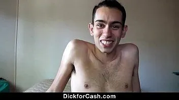 play Latin boy bottoms for the first time for camera man’s cock