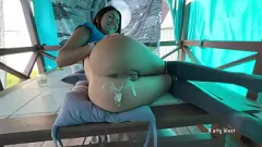 Play Street Gazebo Morning After Sex with Teen Katty West