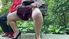 Abspielen BBW -Masturbation im Freien mit nassen Höschen und schmutziges Geheimnis